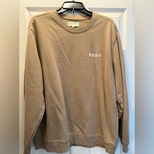 Reef Men's Casual Tan Sweatshirt